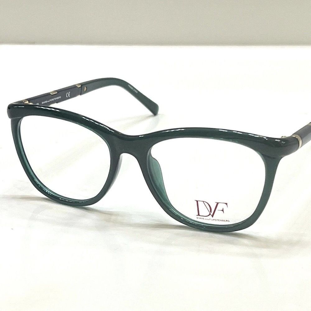 NEW Diane von Furstenberg DVF 5078 444 Glossy Green Eyeglasses Frames 52-16-135